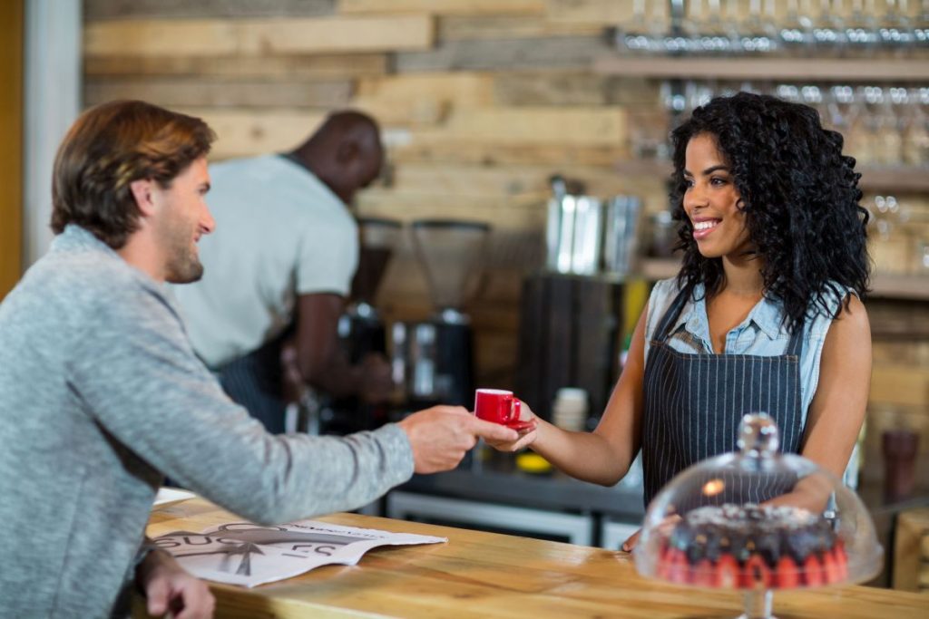 brand loyalty - customer being treated like gold from a server at a restaurant